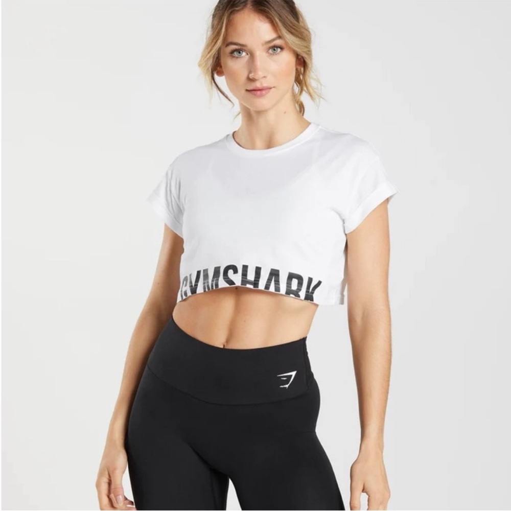 Gymshark fraction crop top size S